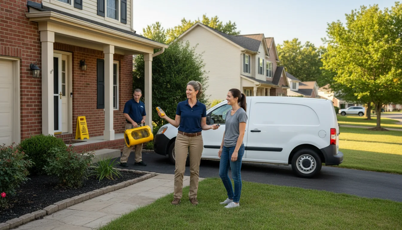 Residential water damage restoration in Park Falls, WI